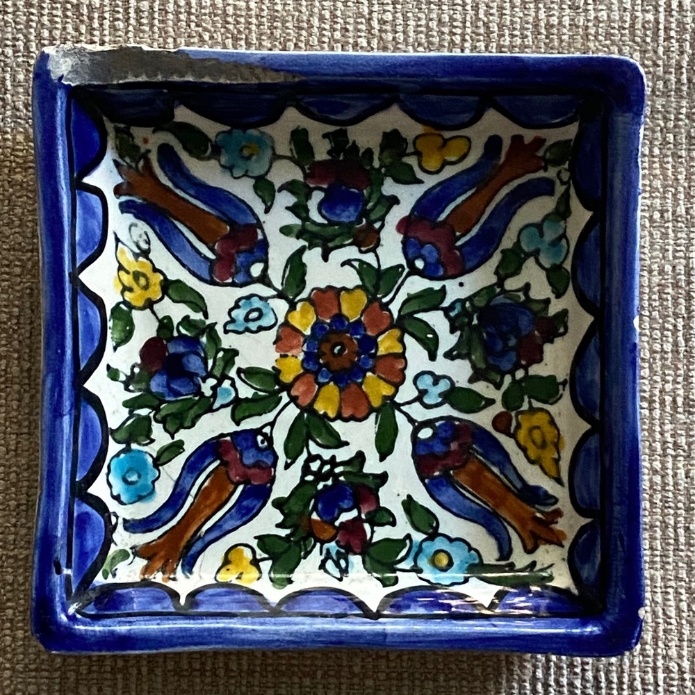 Jerusalem Pottery Jewelry Tray